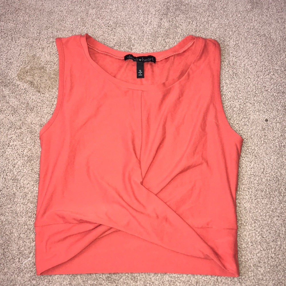 Rusty orange crop top